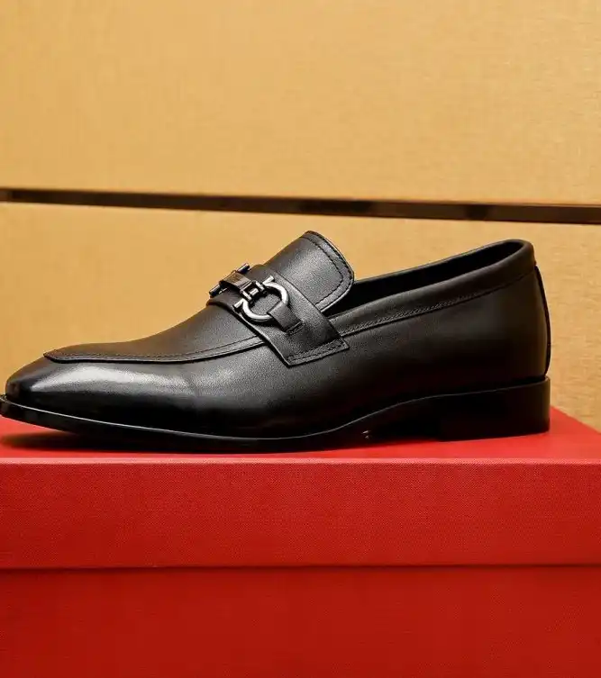 hype Ferragamo Leather Shoes