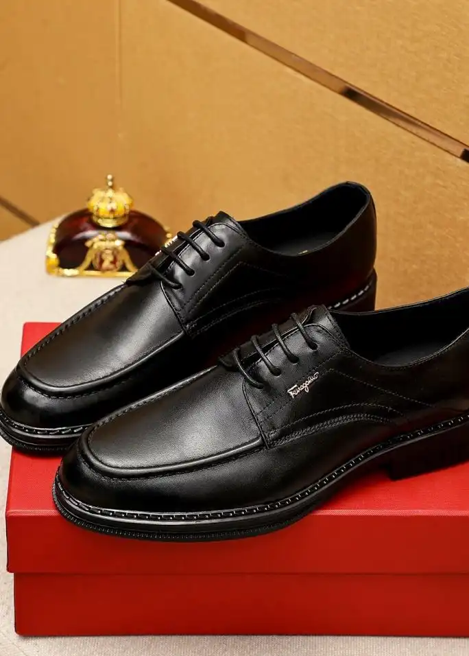 hype Ferragamo Leather Shoes