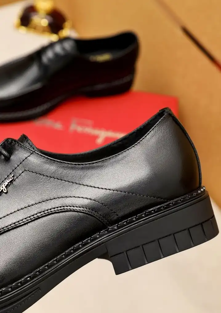 hype Ferragamo Leather Shoes