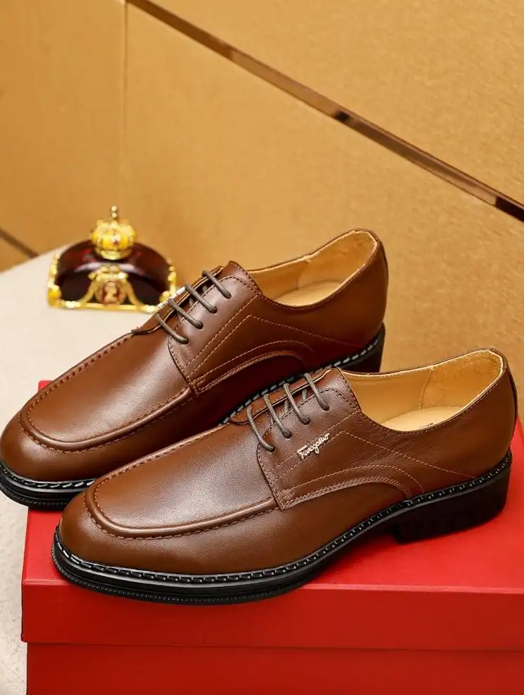 hype Ferragamo Leather Shoes