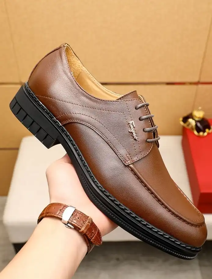 hype Ferragamo Leather Shoes