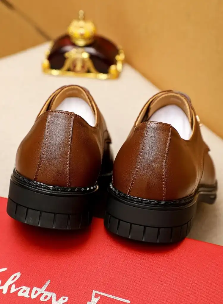 hype Ferragamo Leather Shoes