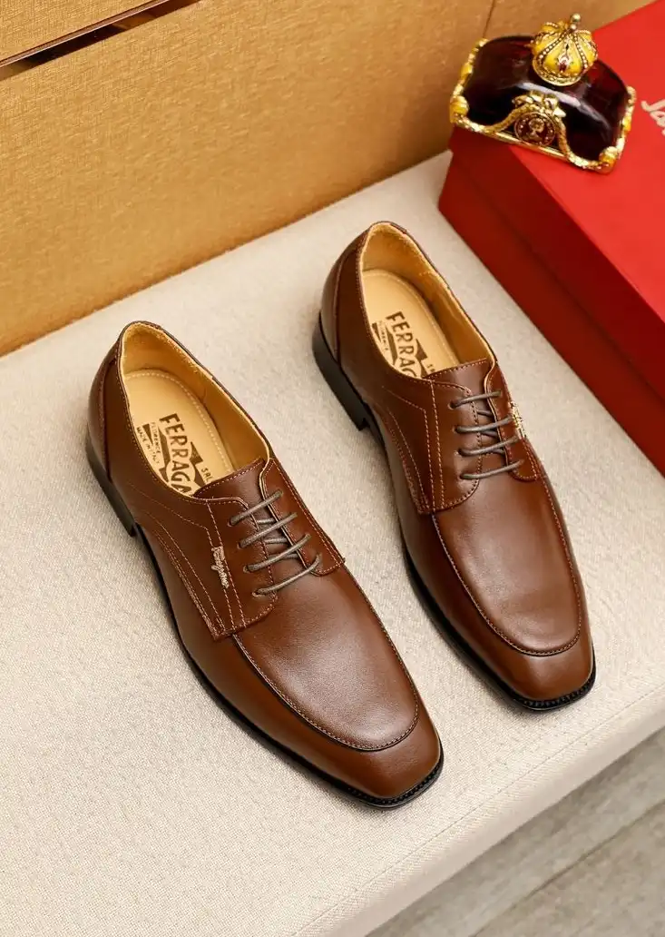 hype Ferragamo Leather Shoes