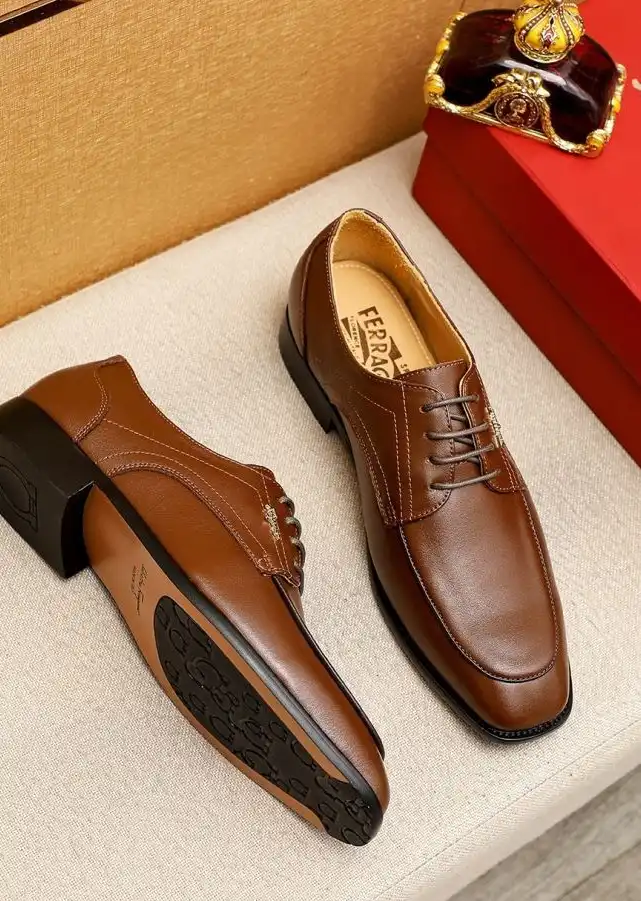 hype Ferragamo Leather Shoes