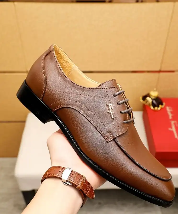 hype Ferragamo Leather Shoes