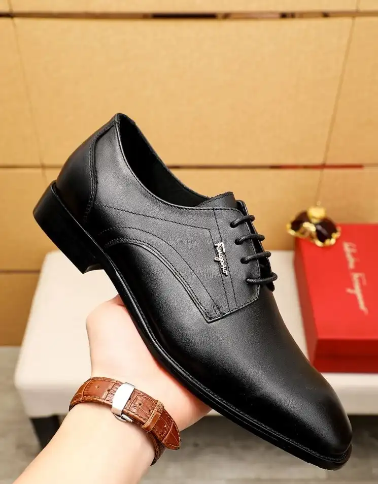 hype Ferragamo Leather Shoes