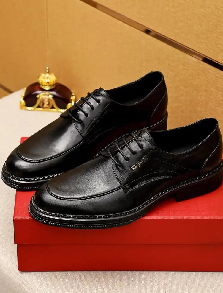 hype Ferragamo Leather Shoes