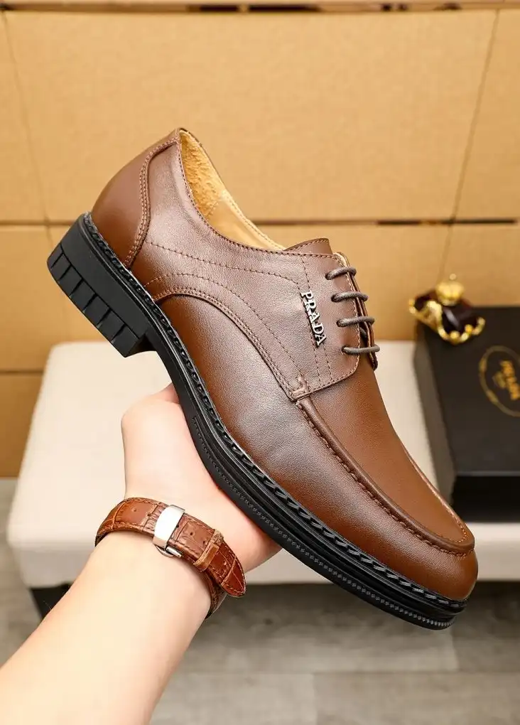 hype Prada Leather Shoes