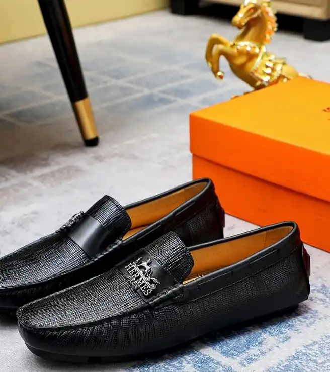 hype Hermes Leather Shoes