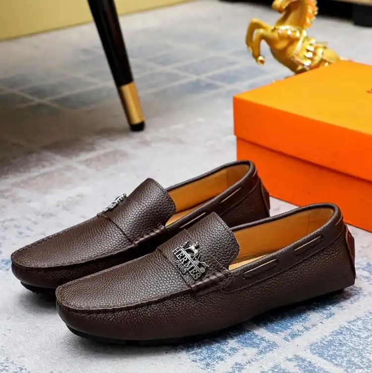 hype Hermes Leather Shoes