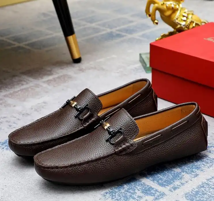 hype Ferragamo Leather Shoes