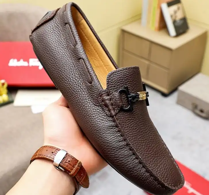 hype Ferragamo Leather Shoes