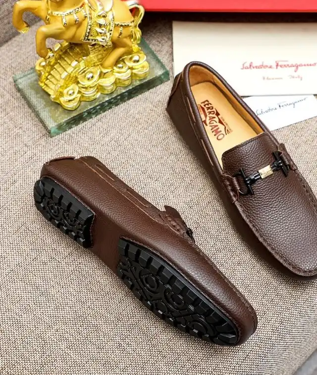 hype Ferragamo Leather Shoes