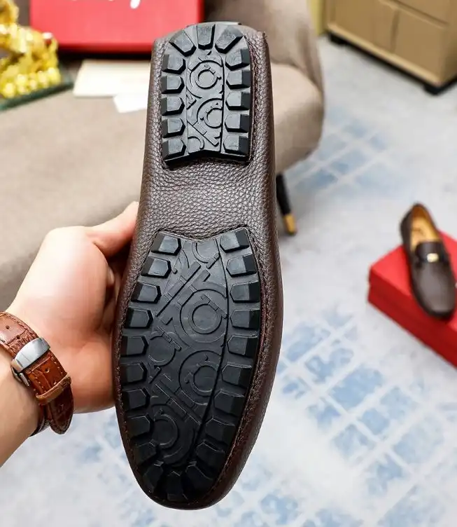 hype Ferragamo Leather Shoes