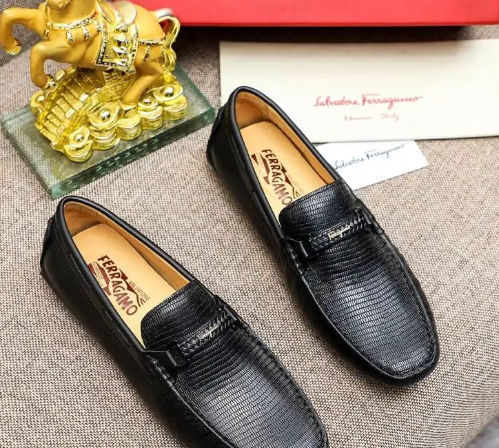 hype Ferragamo Leather Shoes