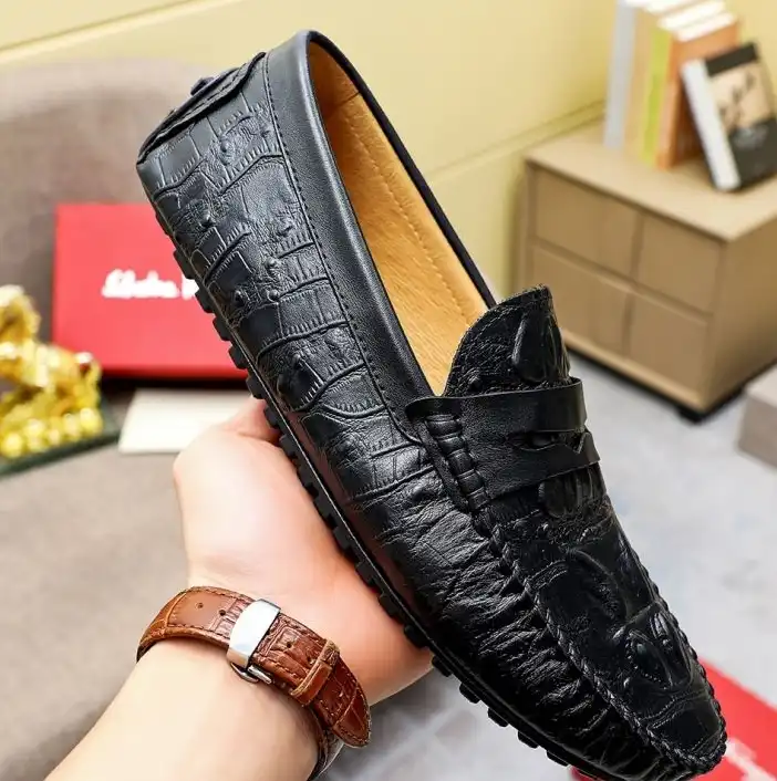 hype Ferragamo Leather Shoes