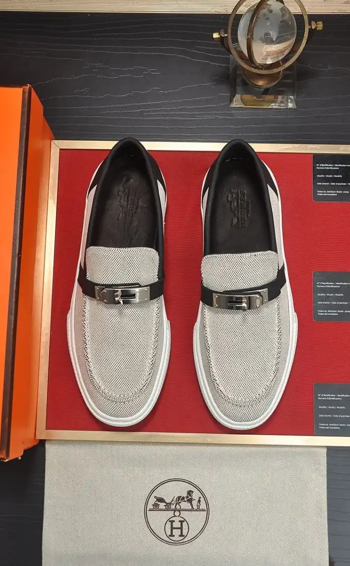 hype Hermes Leather Shoes