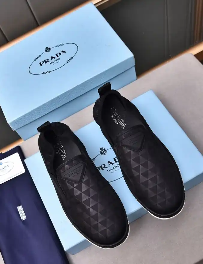 hype Prada Leather Shoes