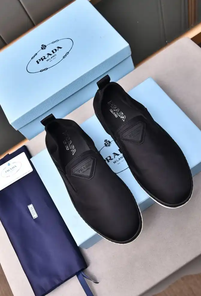 hype Prada Leather Shoes