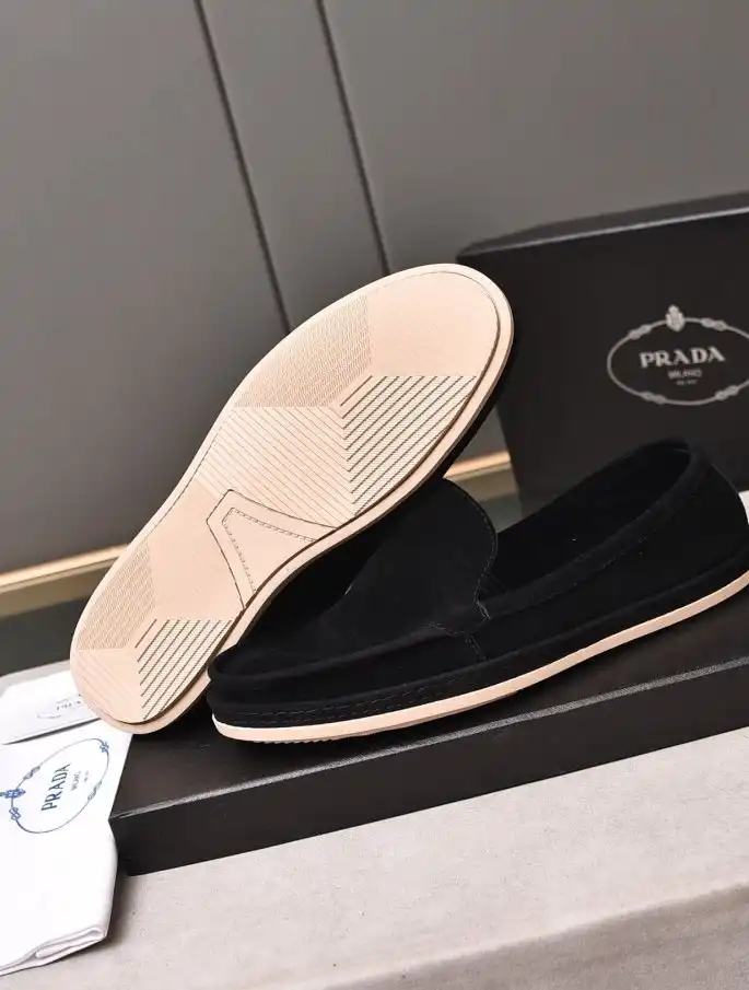 hype Prada Leather Shoes