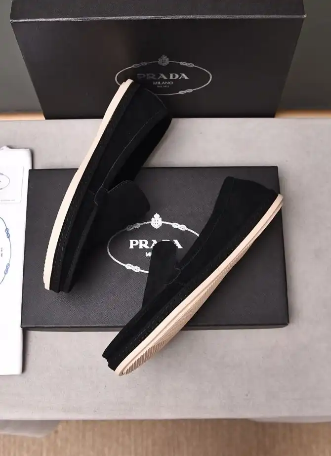 hype Prada Leather Shoes