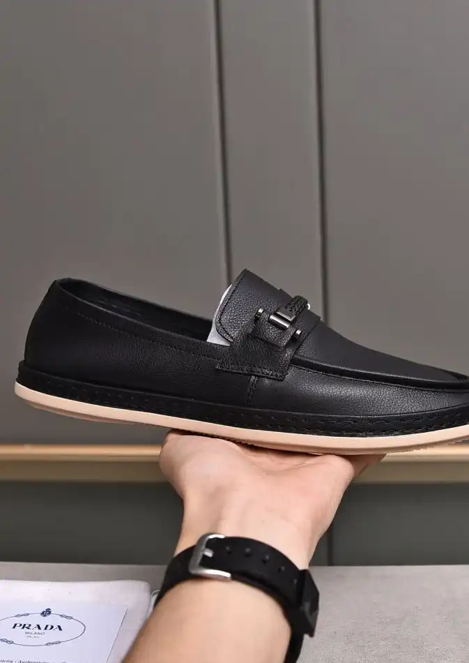 hype Prada Leather Shoes