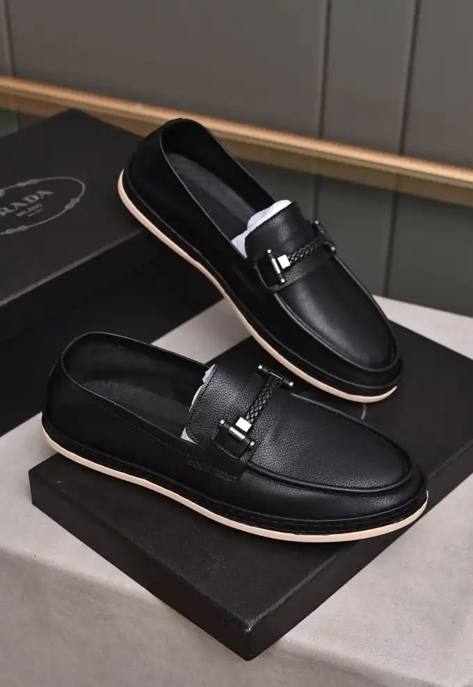 hype Prada Leather Shoes