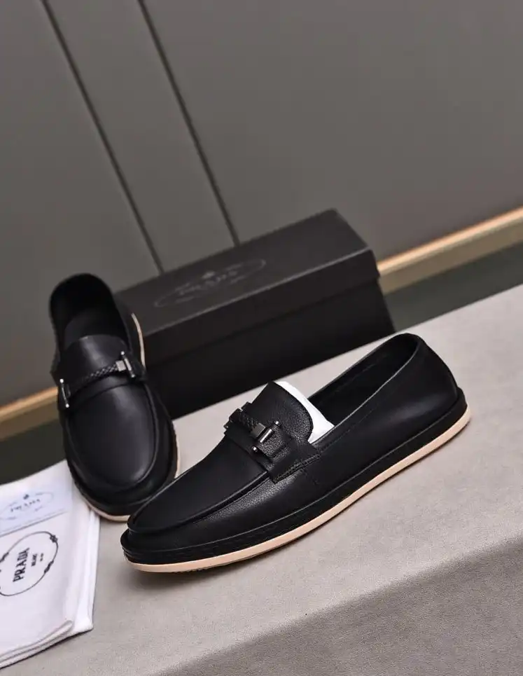 hype Prada Leather Shoes