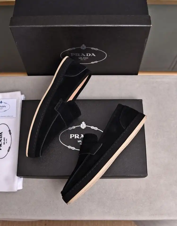 hype Prada Leather Shoes