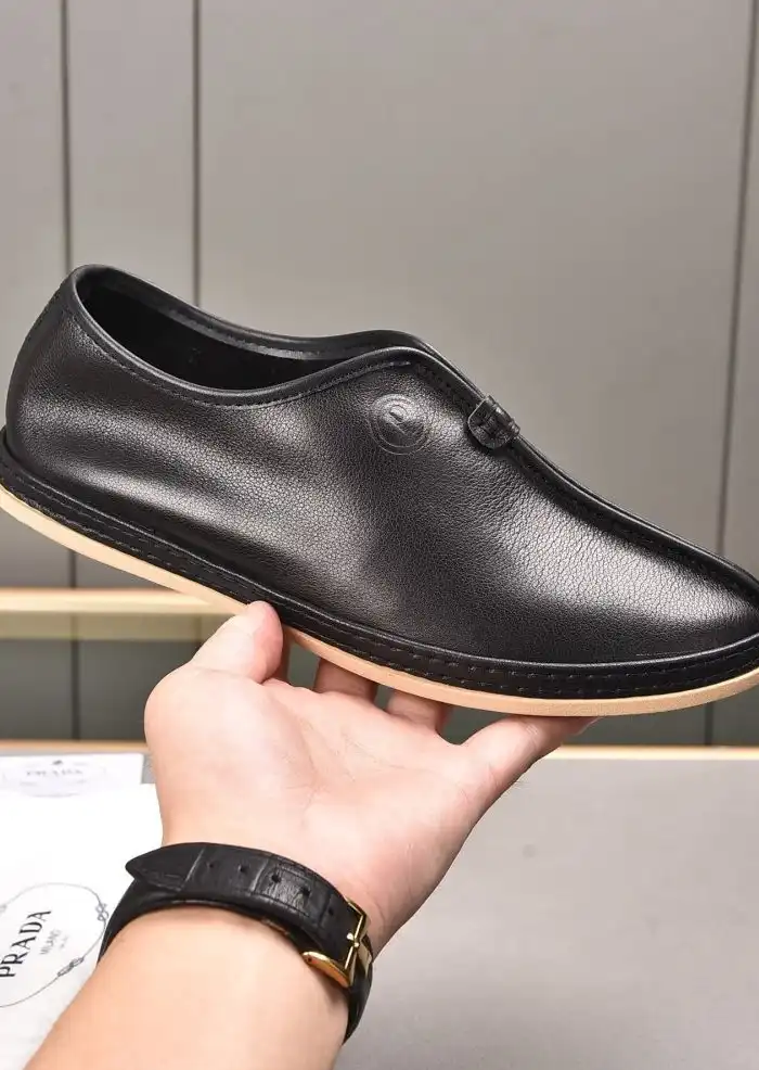 hype Prada Leather Shoes