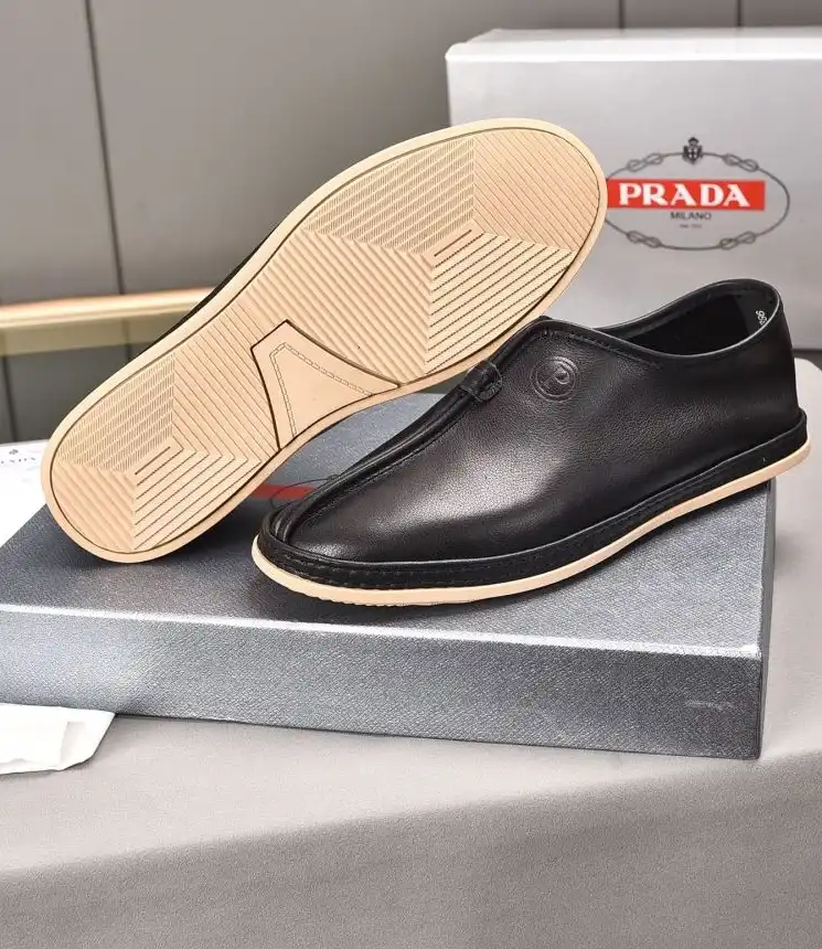 hype Prada Leather Shoes