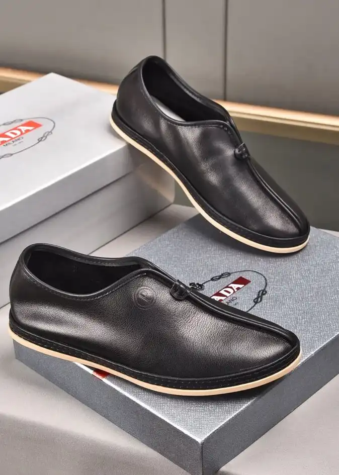 hype Prada Leather Shoes