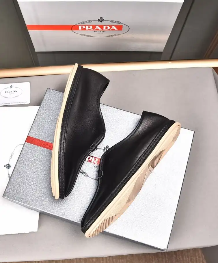 hype Prada Leather Shoes