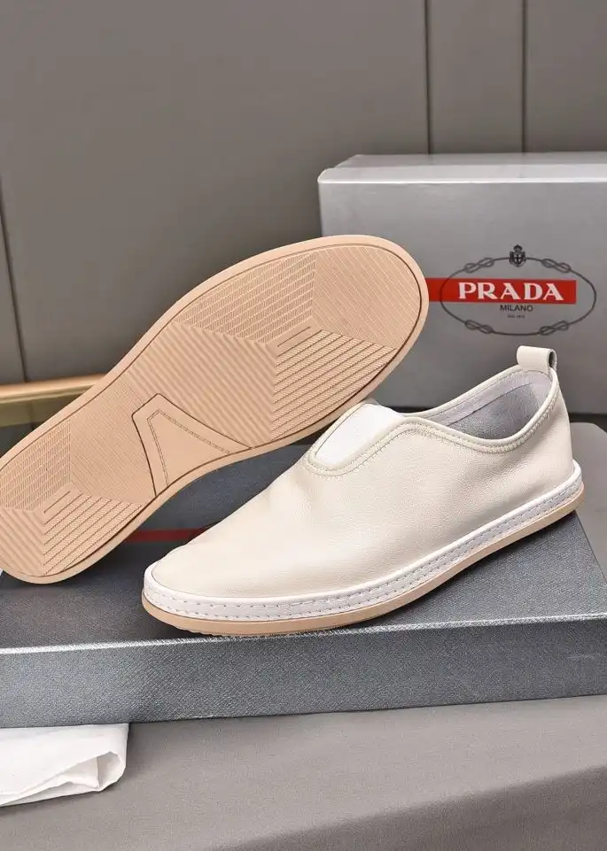 hype Prada Leather Shoes