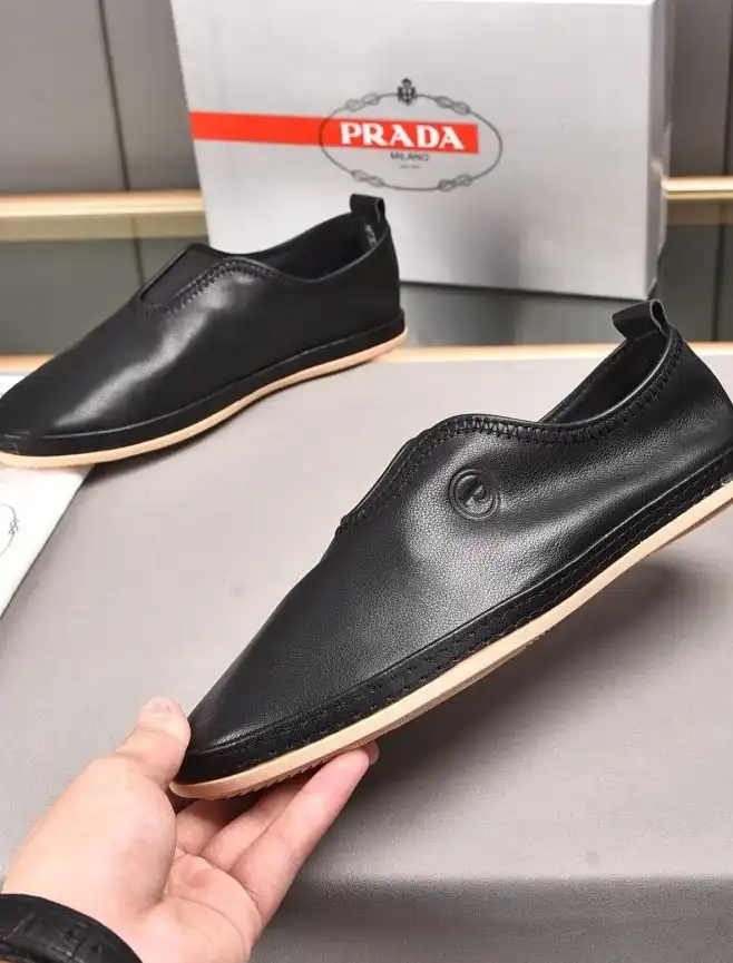 hype Prada Leather Shoes