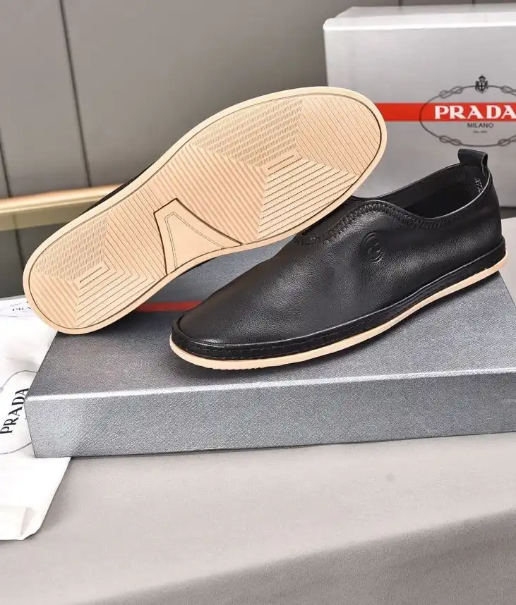 hype Prada Leather Shoes