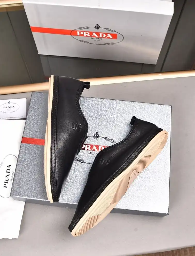 hype Prada Leather Shoes