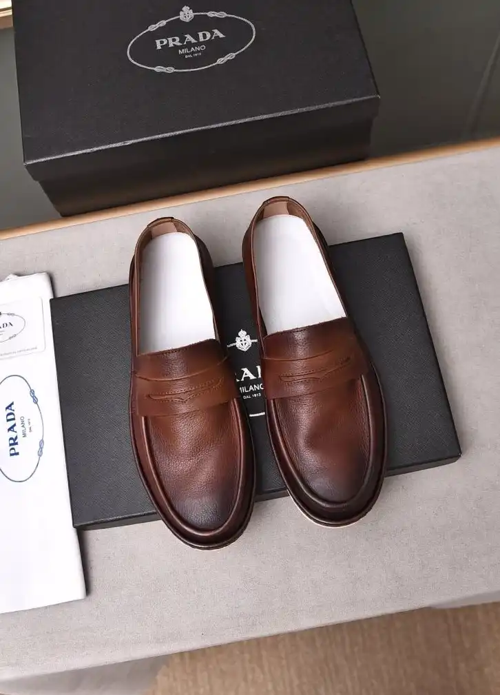 hype Prada Leather Shoes