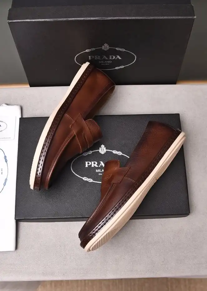 hype Prada Leather Shoes