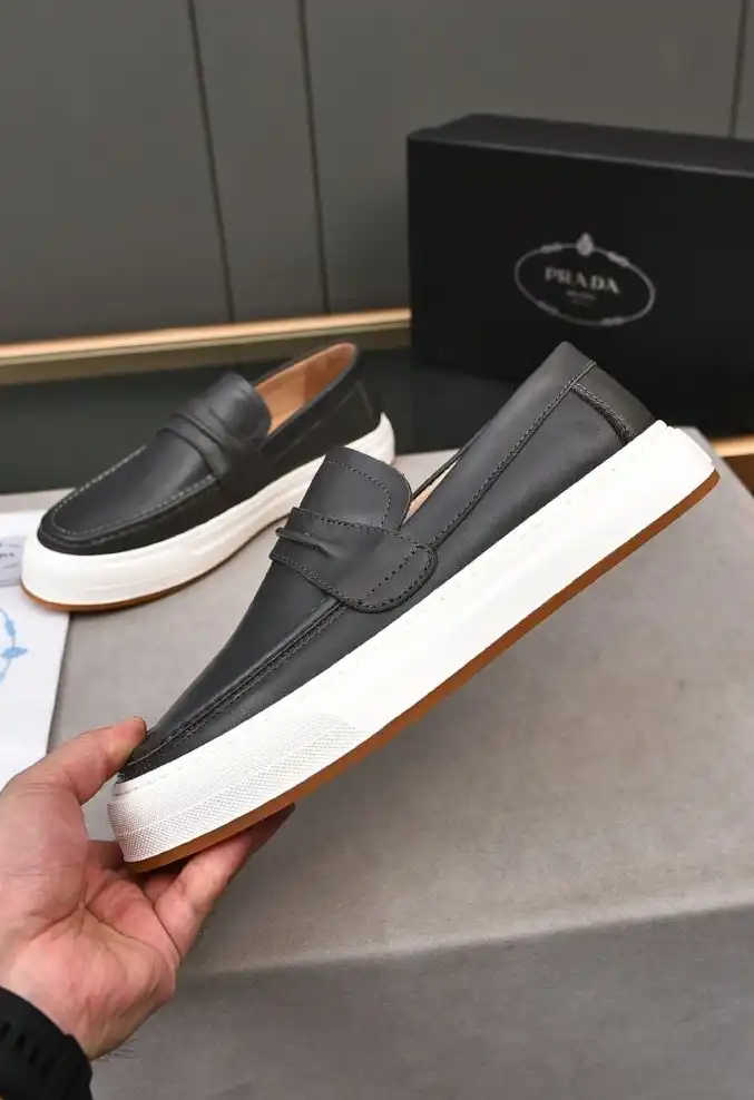 hype Prada Leather Shoes