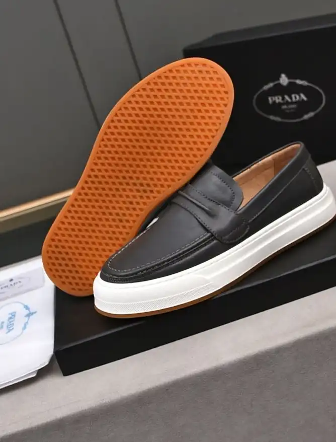 hype Prada Leather Shoes