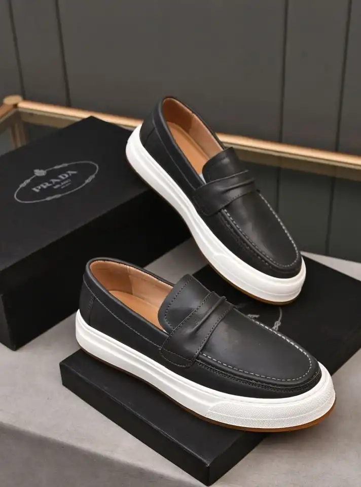 hype Prada Leather Shoes