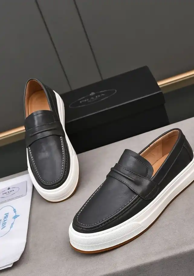 hype Prada Leather Shoes