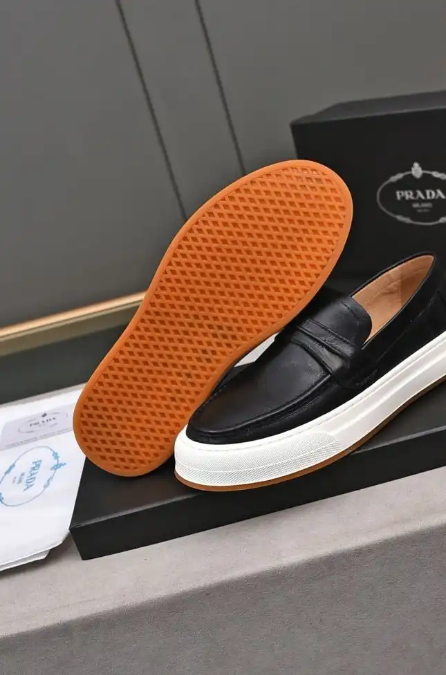 hype Prada Leather Shoes