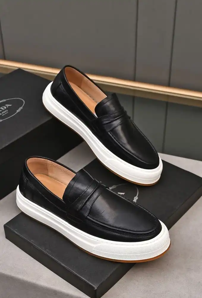 hype Prada Leather Shoes