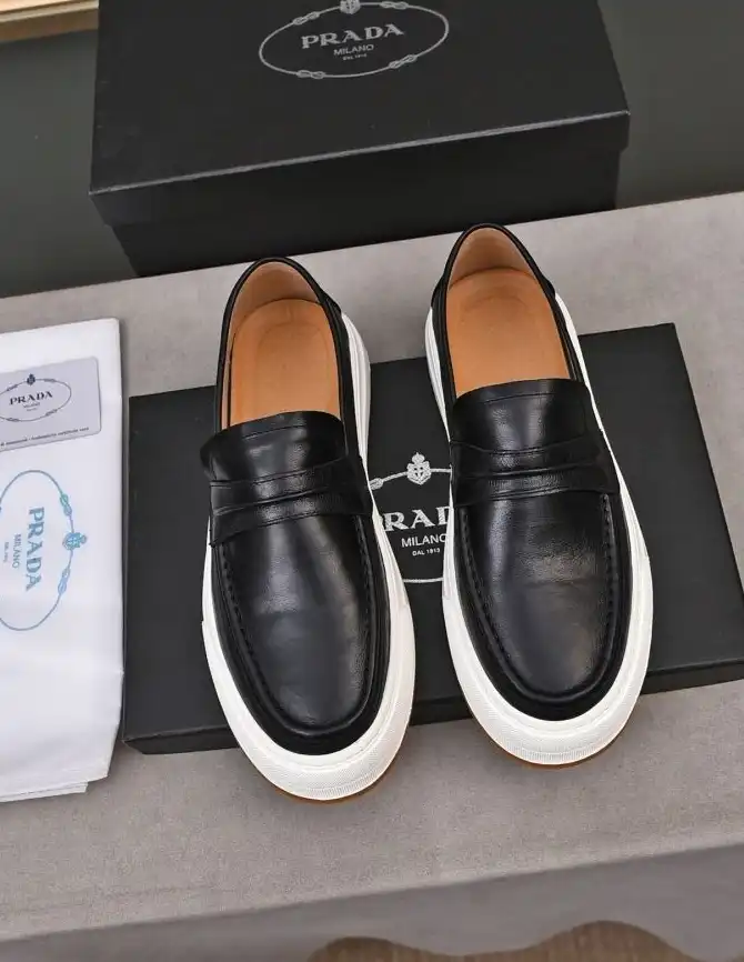 hype Prada Leather Shoes