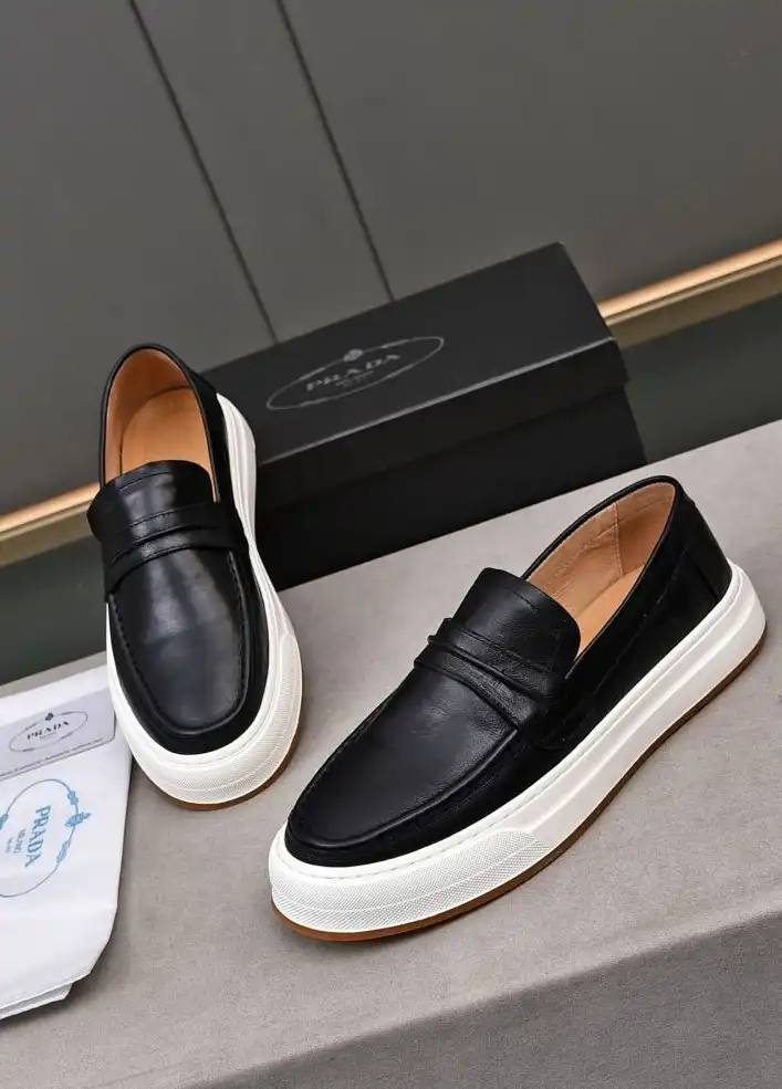 hype Prada Leather Shoes