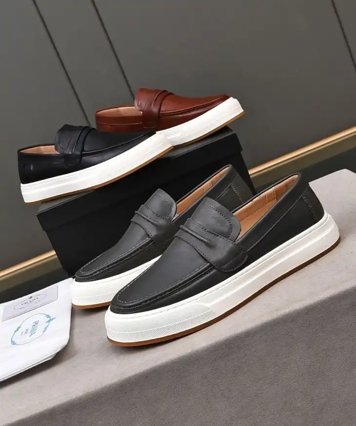 hype Prada Leather Shoes