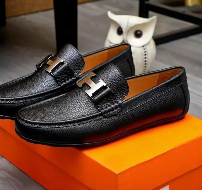 hype Hermes Leather Shoes