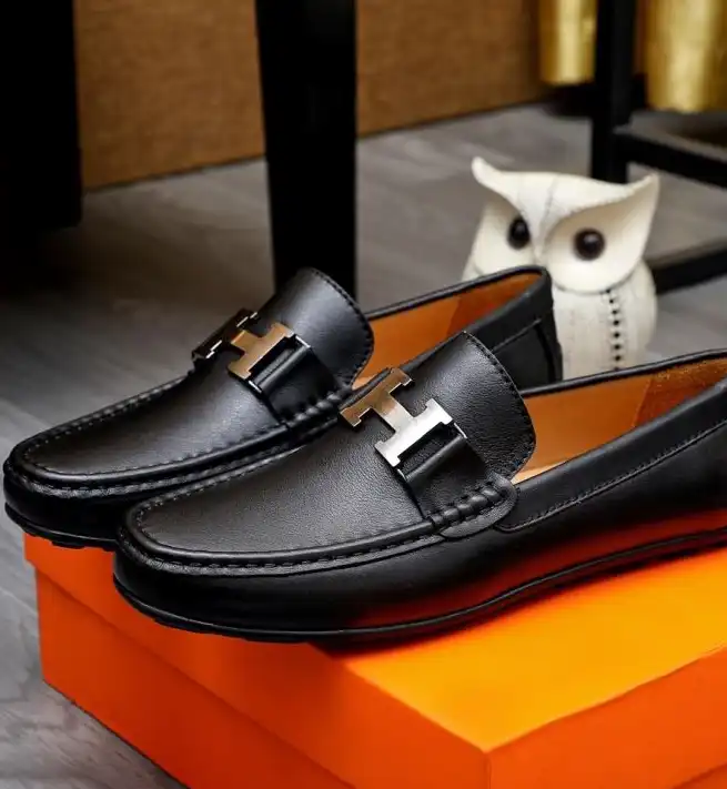 hype Hermes Leather Shoes